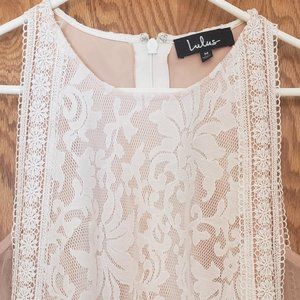 Lulu's Cream Lace Dress